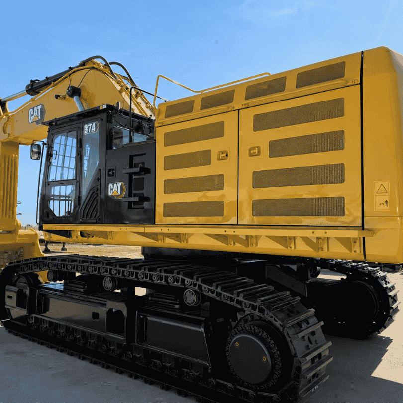 CAT 374L excavator in the CTC yard.