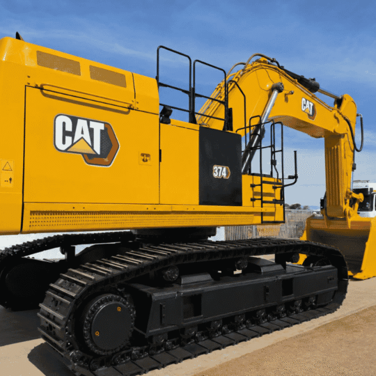 CAT 374L excavator in the CTC yard.