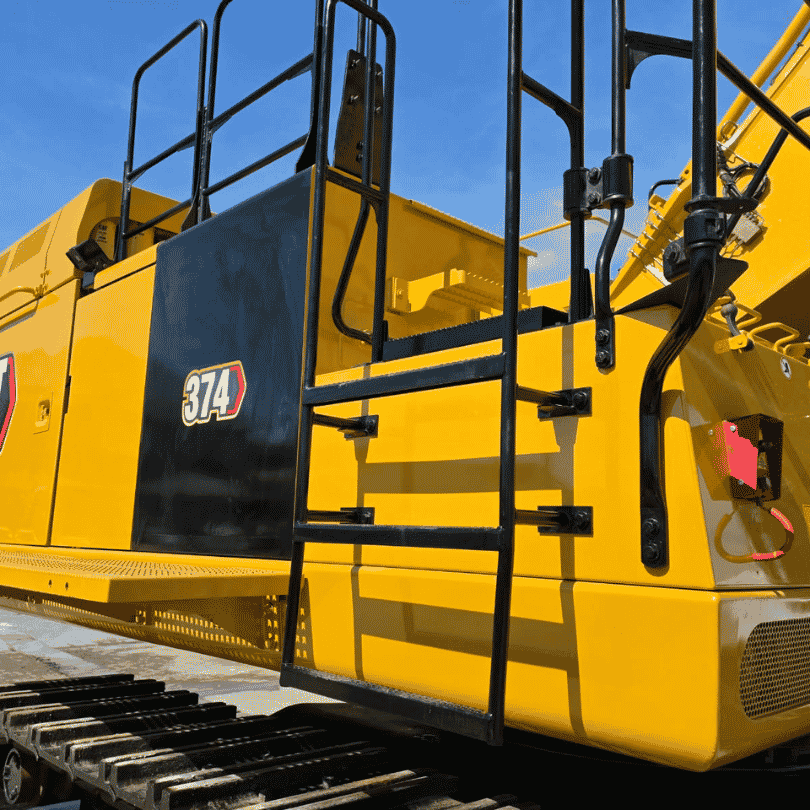CAT 374L excavator in the CTC yard.