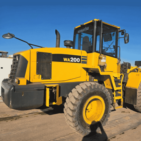 Komatsu WA200-6 loader in the CTC yard.