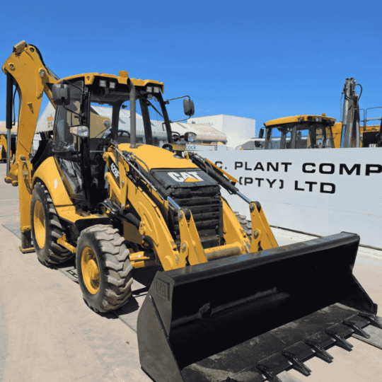 CAT 428F TLB in the CTC yard.