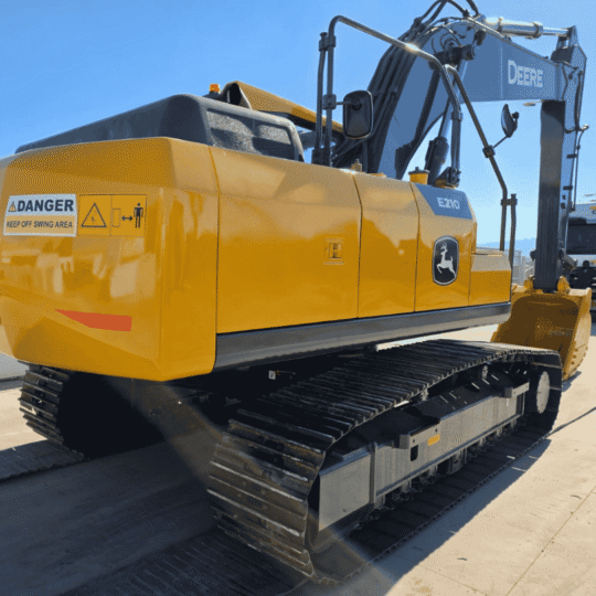 John Deere E210 Excavator in the CTC yard.